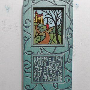 Michael Macone Clay Hanging Tile Love You Still